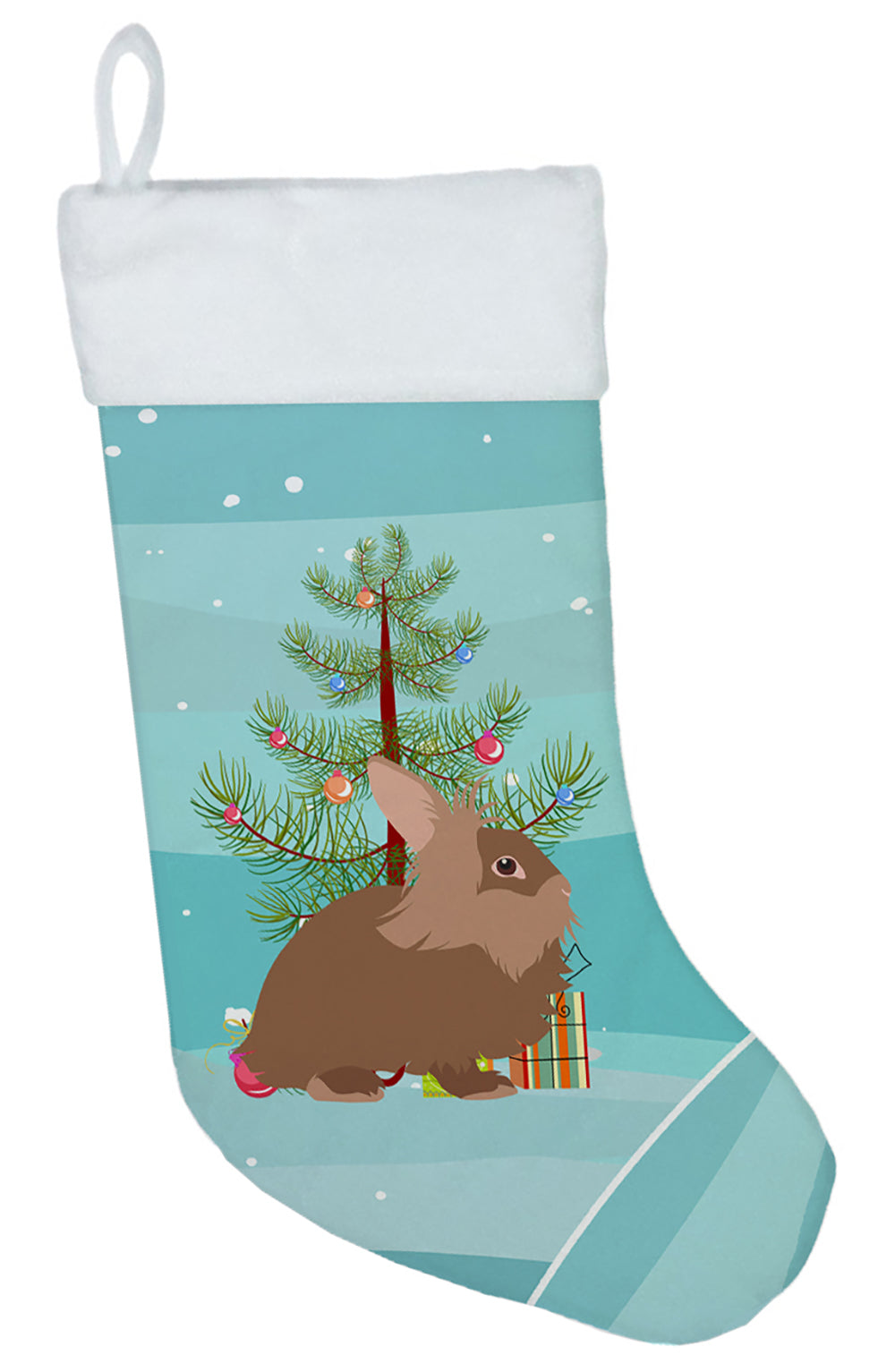 Lionhead Rabbit Christmas Christmas Stocking BB9327CS  the-store.com.