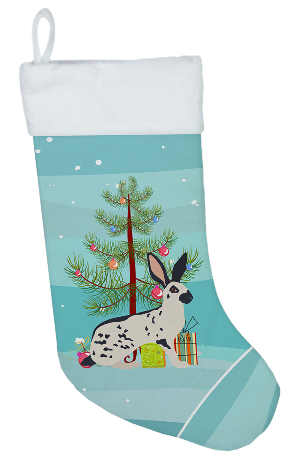 English Spot Rabbit Christmas Christmas Stocking BB9328CS  the-store.com.