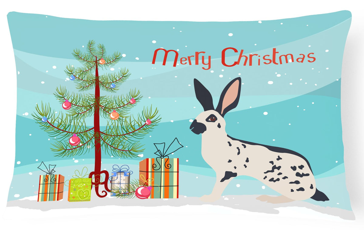 English Spot Rabbit Christmas Canvas Fabric Decorative Pillow BB9328PW1216 by Caroline&#39;s Treasures