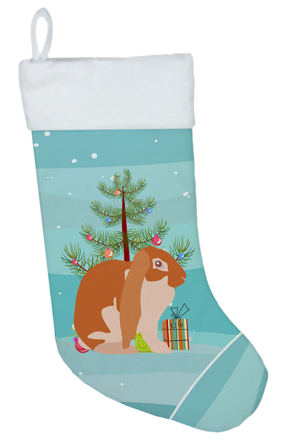 English Lop Rabbit Christmas Christmas Stocking BB9329CS  the-store.com.