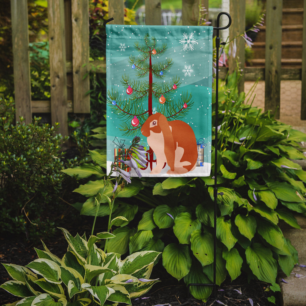 English Lop Rabbit Christmas Flag Garden Size BB9329GF  the-store.com.