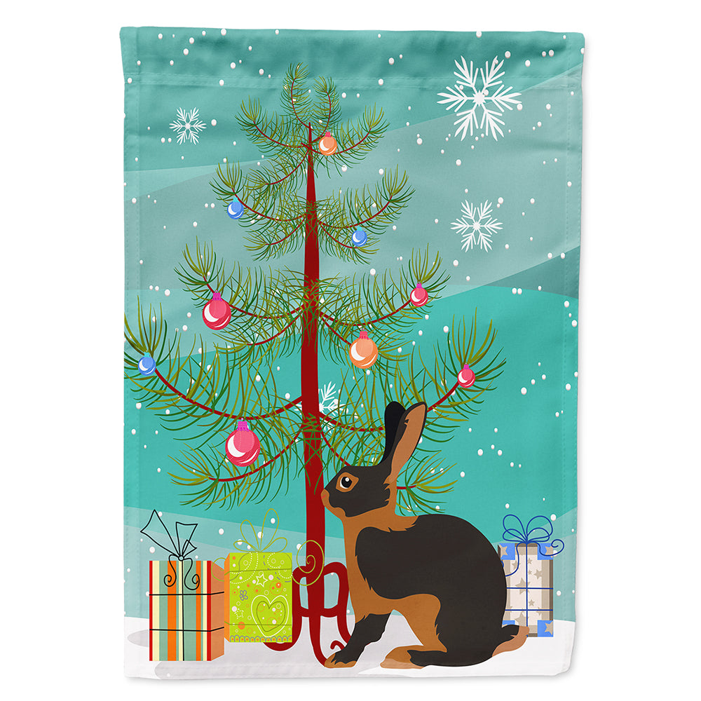 Tan Rabbit Christmas Flag Canvas House Size BB9330CHF  the-store.com.