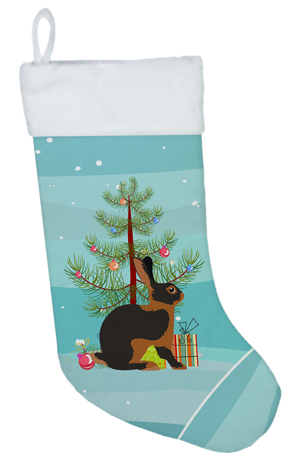 Tan Rabbit Christmas Christmas Stocking BB9330CS  the-store.com.