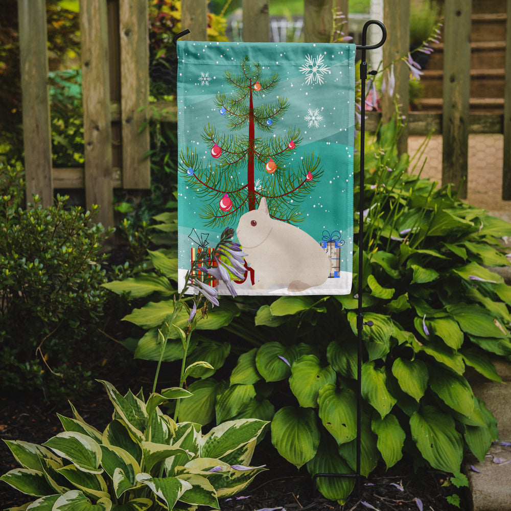 Hermelin Rabbit Christmas Flag Garden Size BB9331GF  the-store.com.