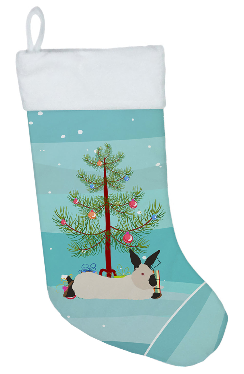 California White Rabbit Christmas Christmas Stocking BB9334CS  the-store.com.