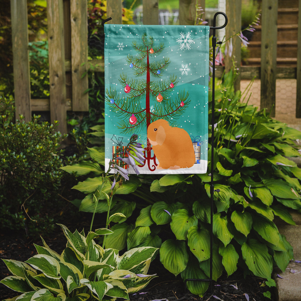 Holland Lop Rabbit Christmas Flag Garden Size BB9335GF  the-store.com.