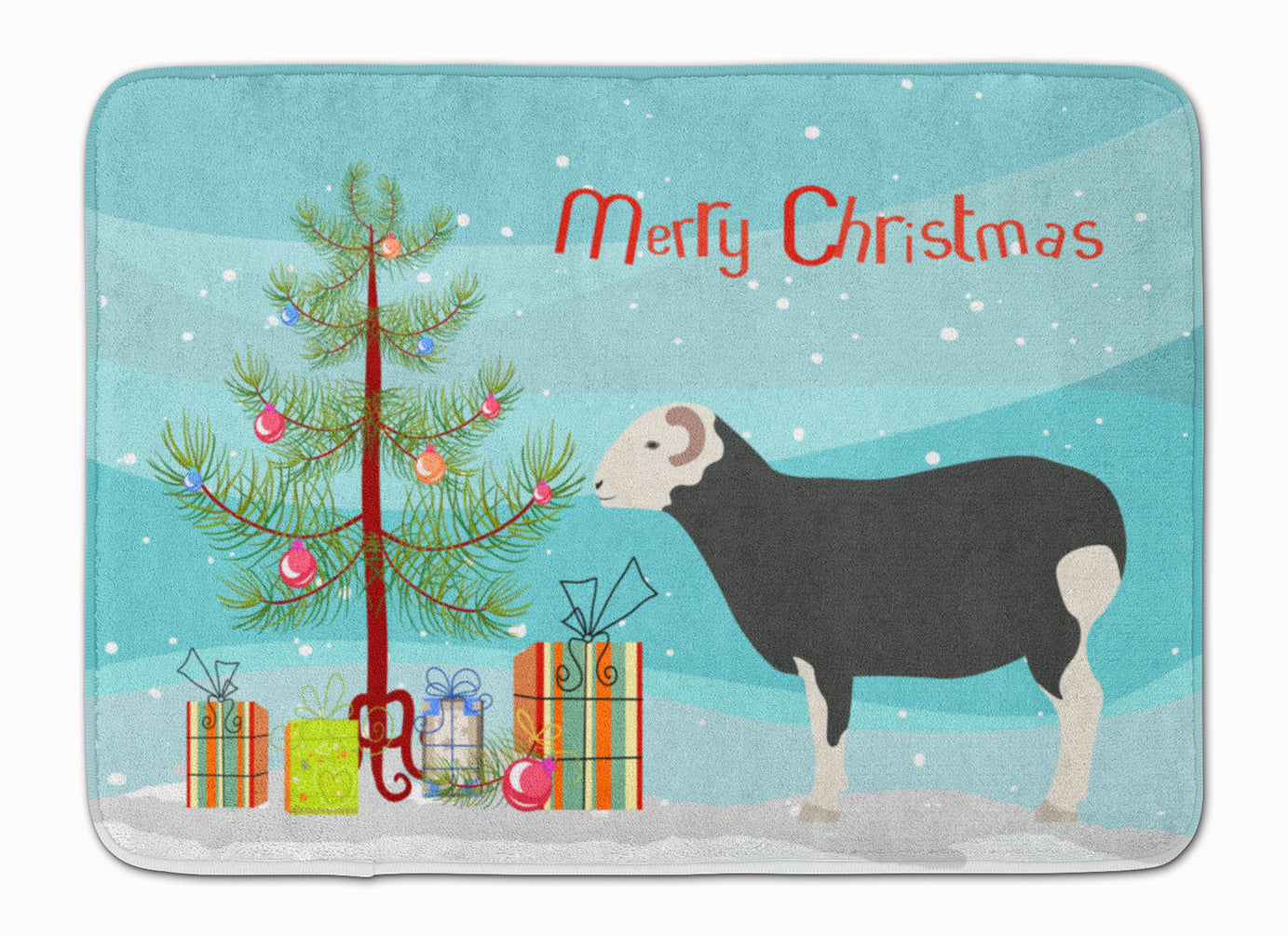 Herwick Sheep Christmas Machine Washable Memory Foam Mat BB9337RUG - the-store.com