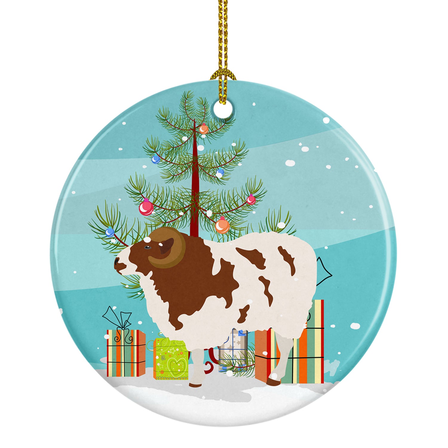 Jacob Sheep Christmas Ceramic Ornament BB9342CO1 - the-store.com