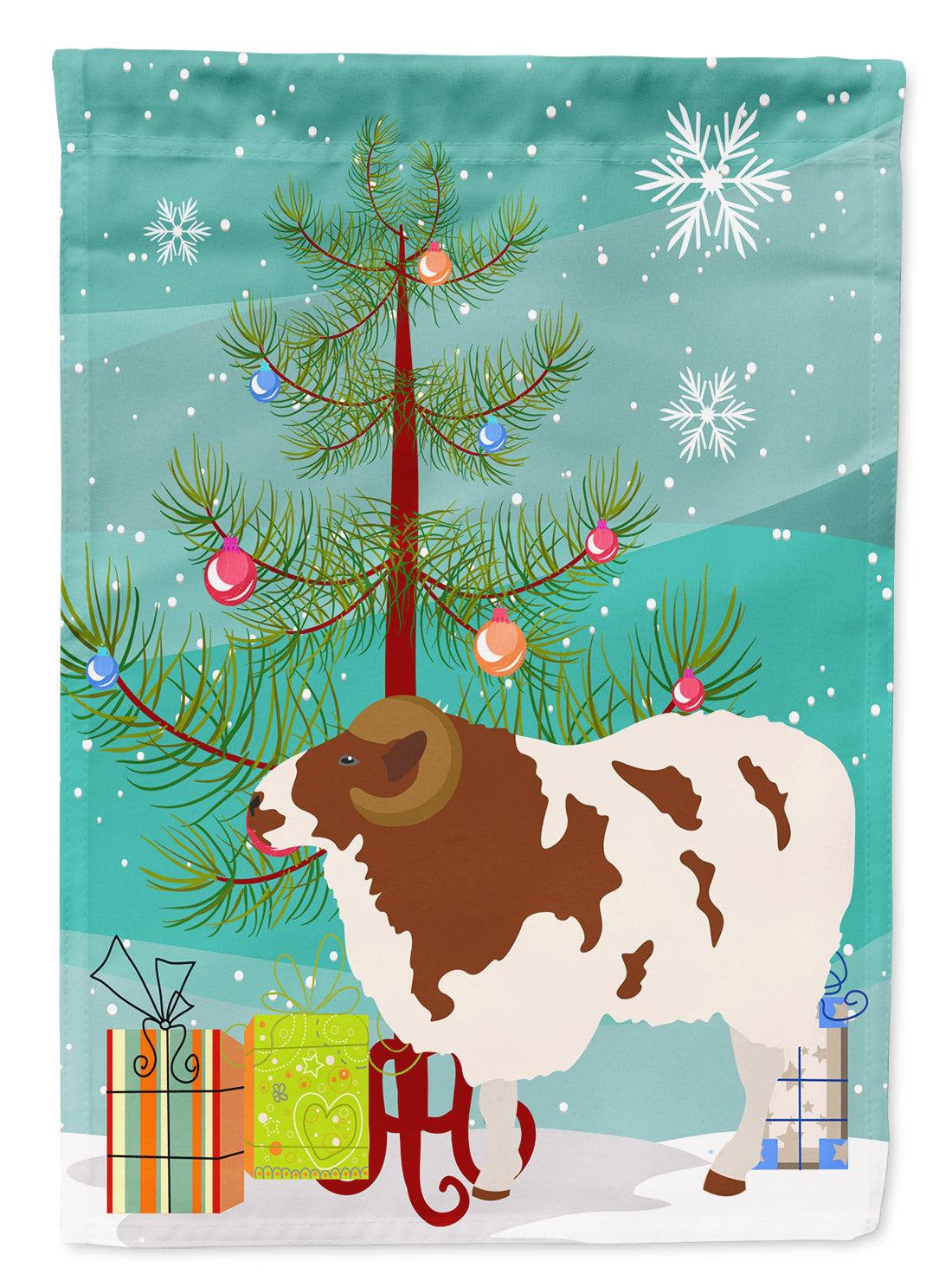 Jacob Sheep Christmas Flag Garden Size BB9342GF  the-store.com.