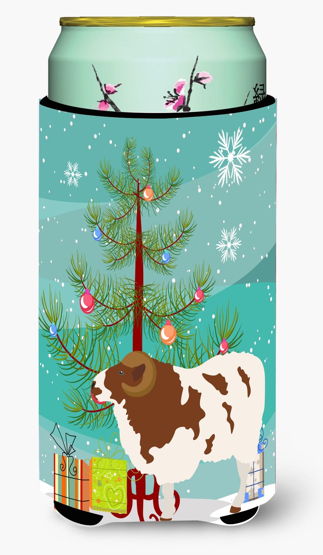 Jacob Sheep Christmas Tall Boy Beverage Insulator Hugger BB9342TBC by Caroline's Treasures