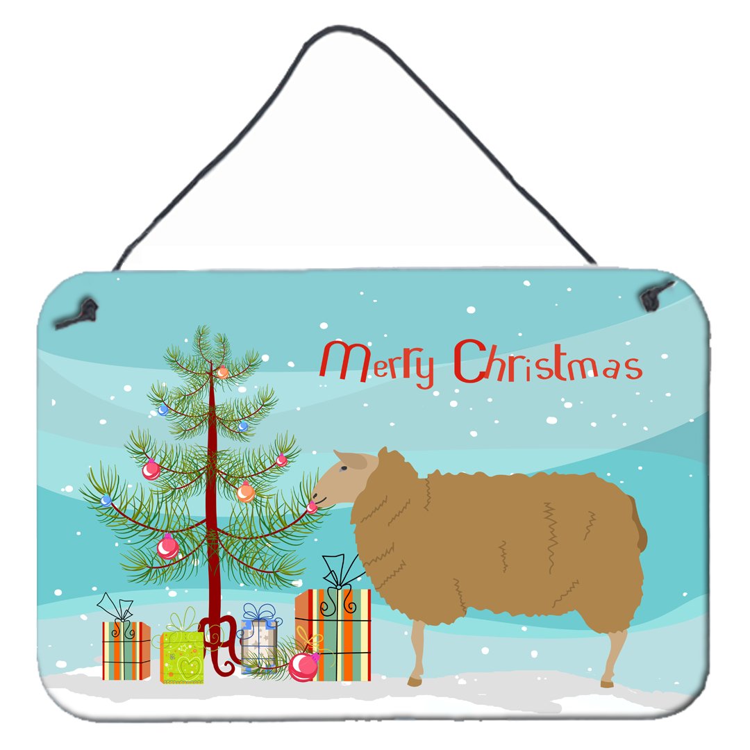 East Friesian Sheep Christmas Wall or Door Hanging Prints BB9344DS812 by Caroline's Treasures