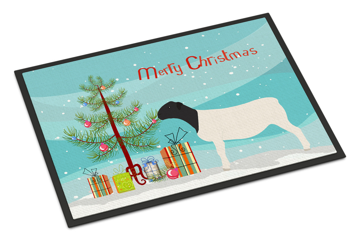 Dorper Sheep Christmas Indoor or Outdoor Mat 18x27 BB9345MAT - the-store.com