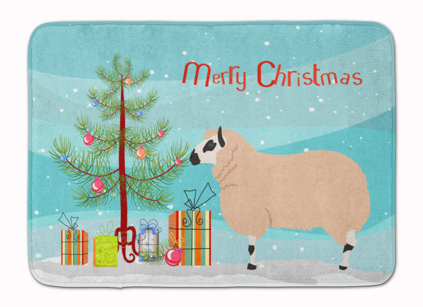 Kerry Hill Sheep Christmas Machine Washable Memory Foam Mat BB9346RUG - the-store.com