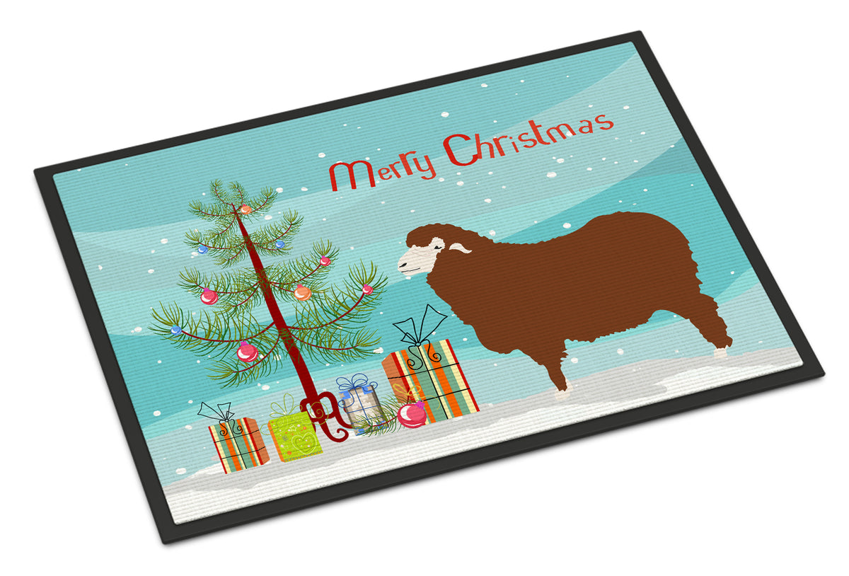 Merino Sheep Christmas Indoor or Outdoor Mat 18x27 BB9348MAT - the-store.com