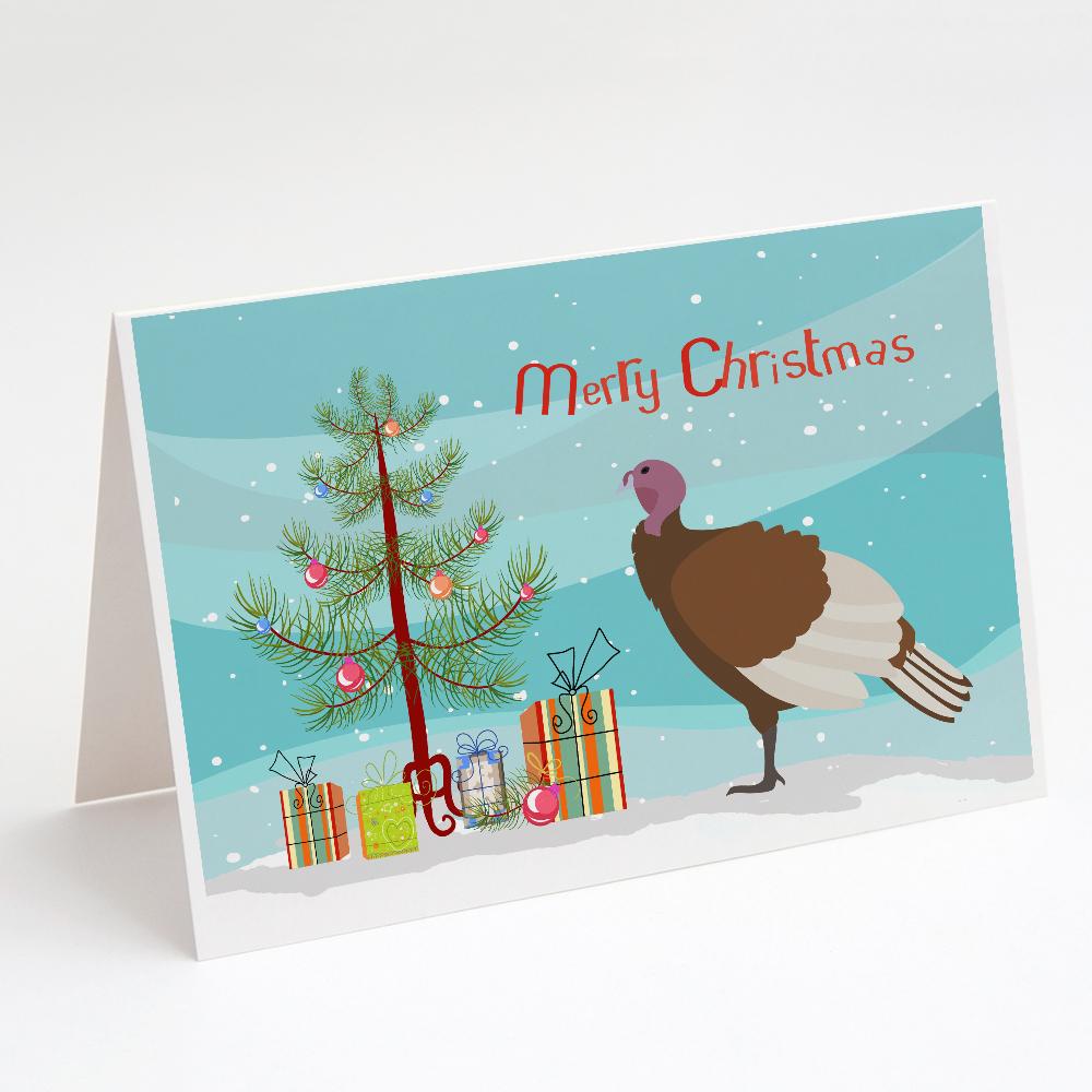 Buy this Bourbon Red Turkey Hen Christmas Greeting Cards and Envelopes Pack of 8