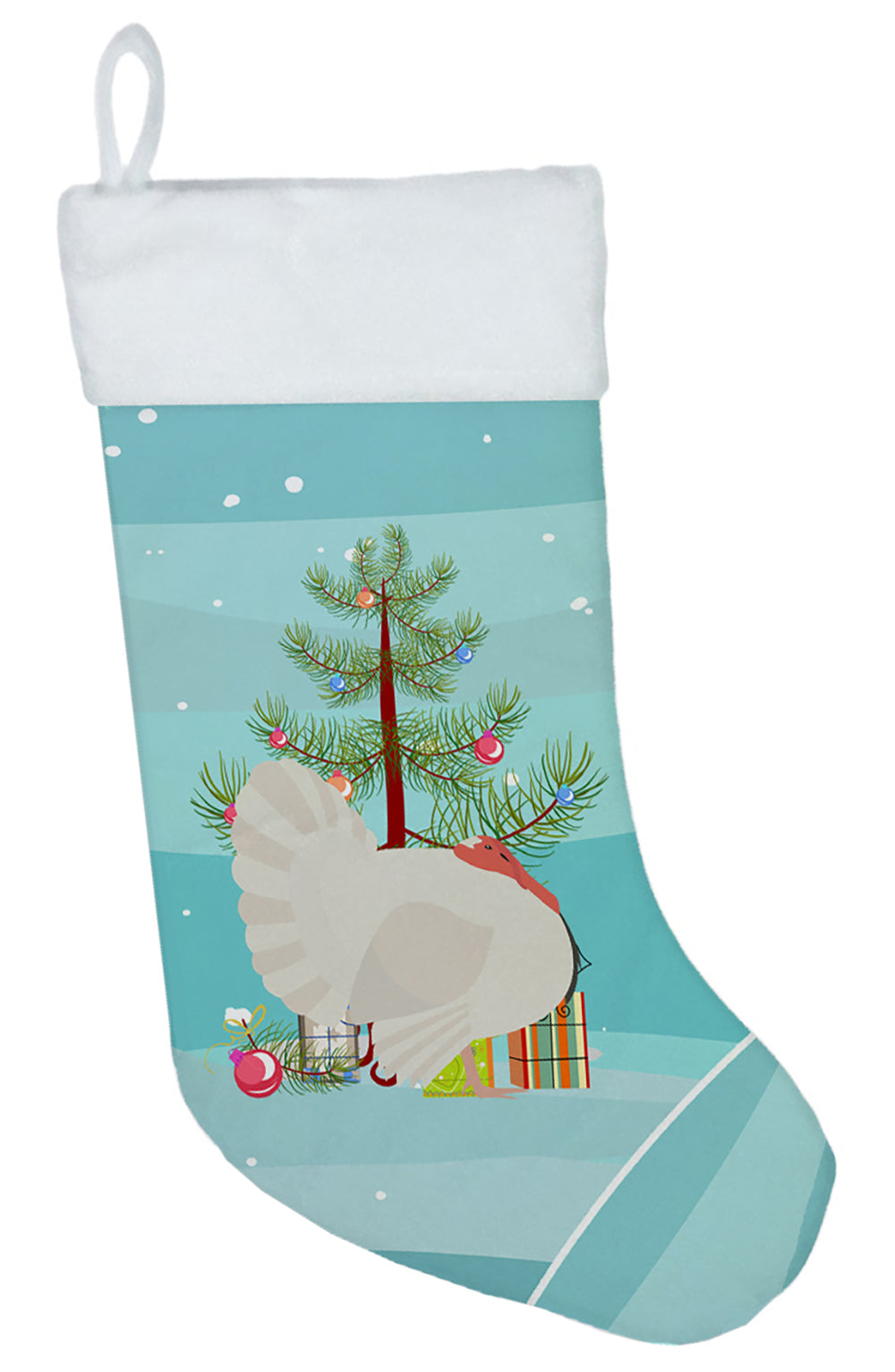 White Holland Turkey Christmas Christmas Stocking BB9350CS  the-store.com.