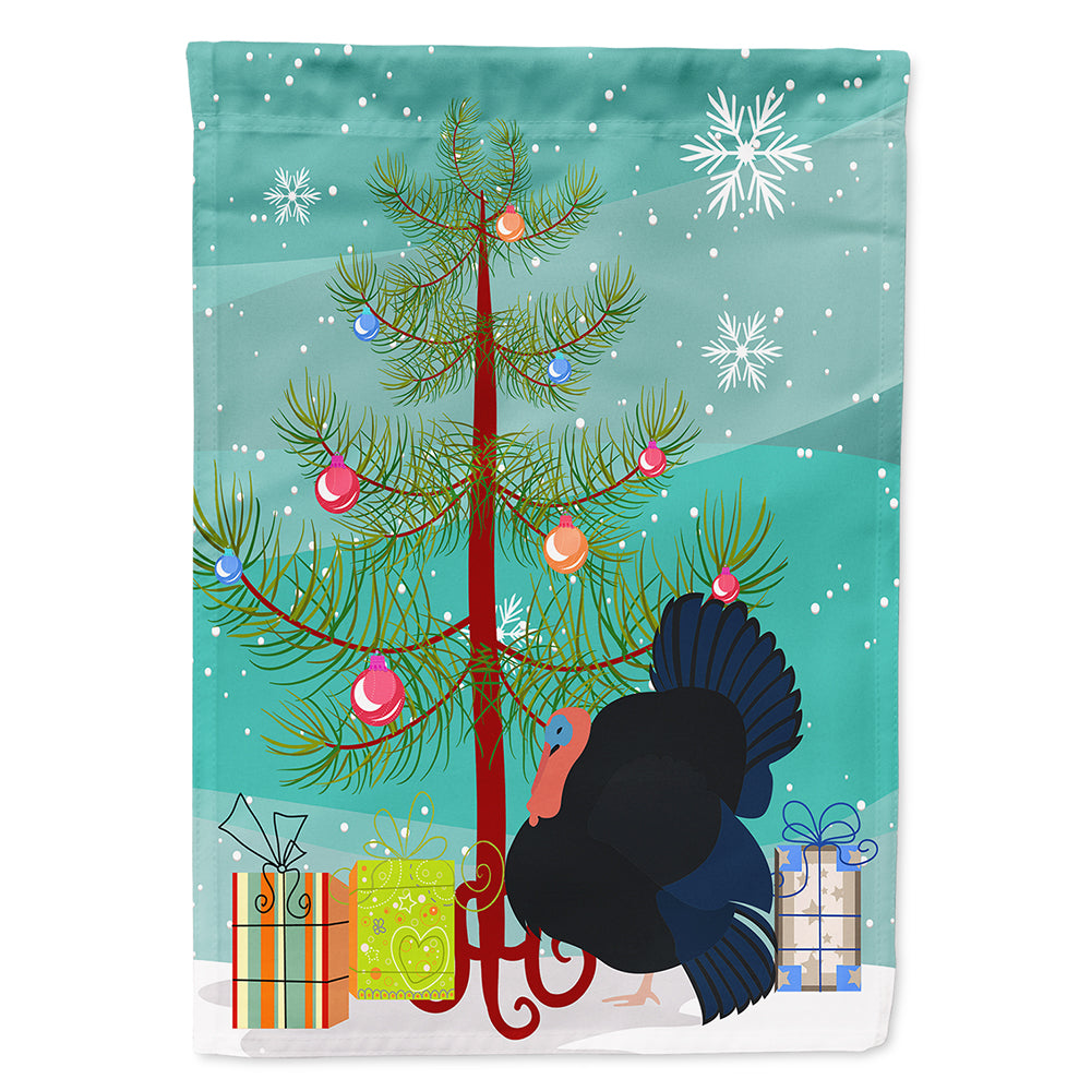 Norfolk Black Turkey Christmas Flag Canvas House Size BB9352CHF  the-store.com.