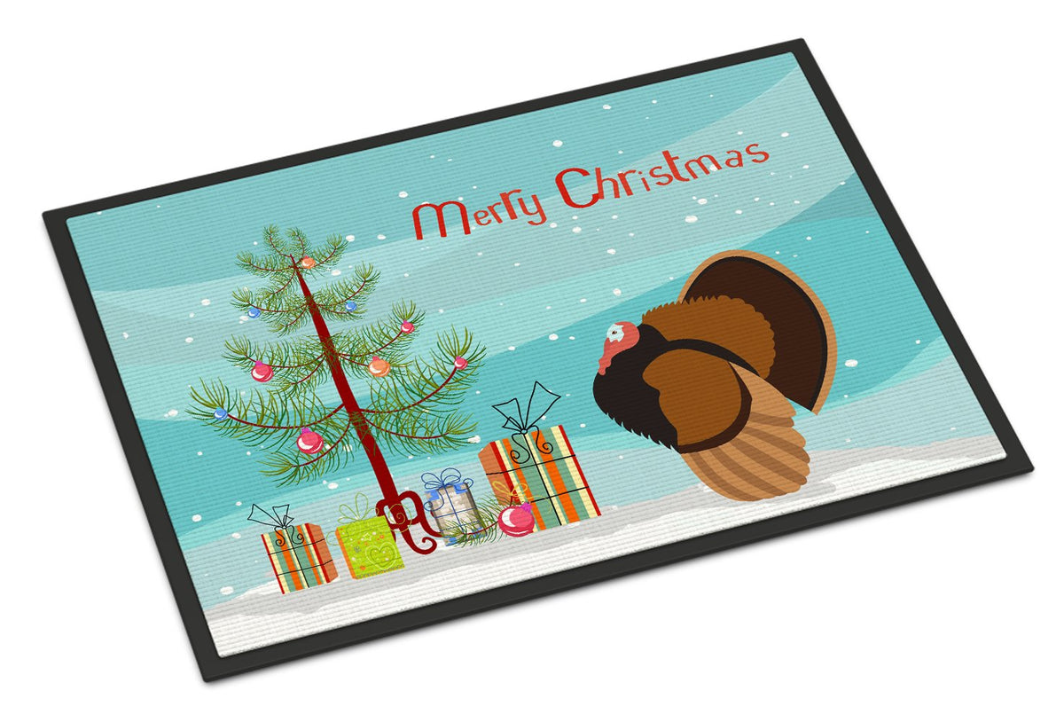 Bronze Turkey Christmas Indoor or Outdoor Mat 24x36 BB9353JMAT by Caroline&#39;s Treasures