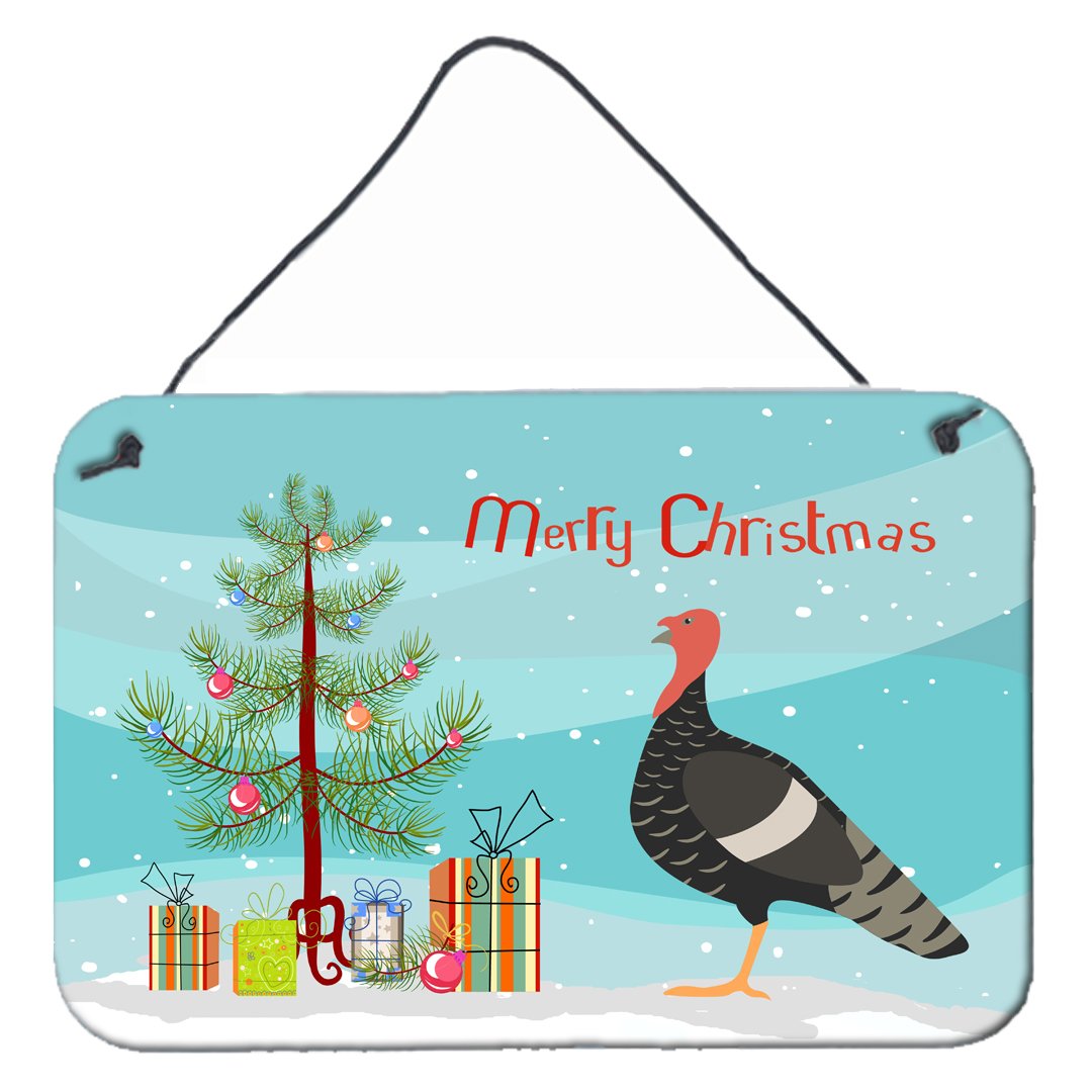 Marragansett Turkey Christmas Wall or Door Hanging Prints BB9354DS812 by Caroline's Treasures