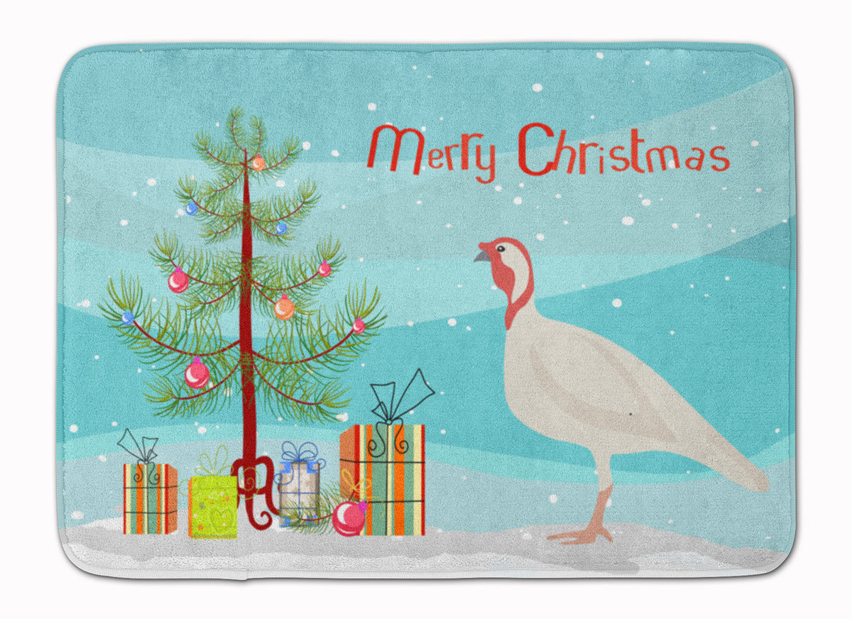 Beltsville Small White Turkey Hen Christmas Machine Washable Memory Foam Mat BB9356RUG - the-store.com