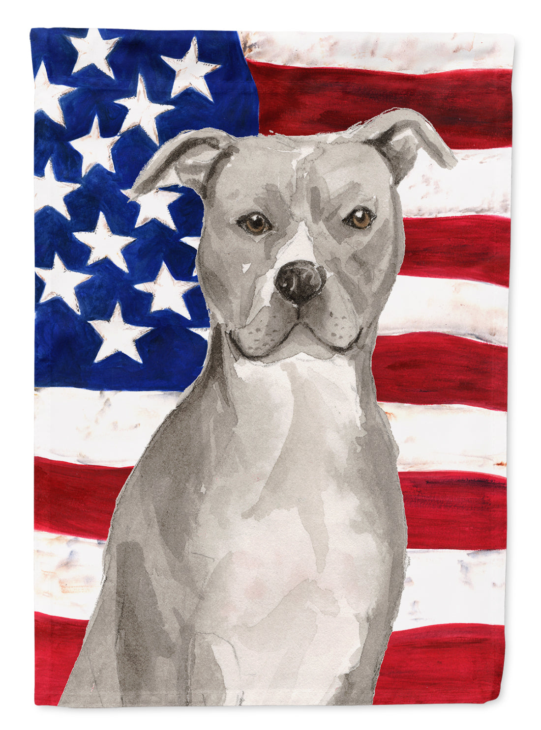 Staffordshire Bull Terrier Patriotic Flag Garden Size BB9360GF  the-store.com.