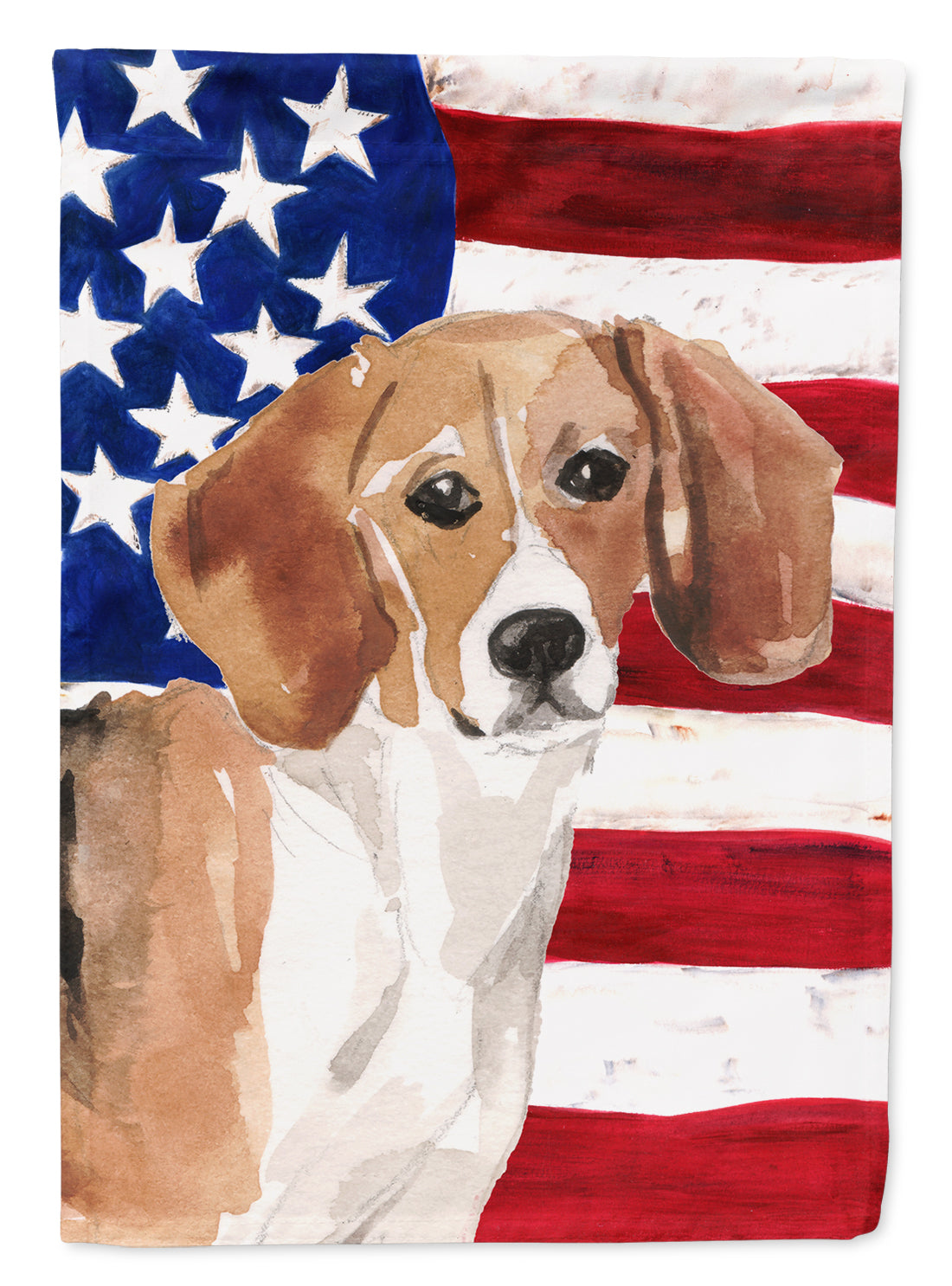 Beagle Patriotic Flag Garden Size BB9369GF  the-store.com.