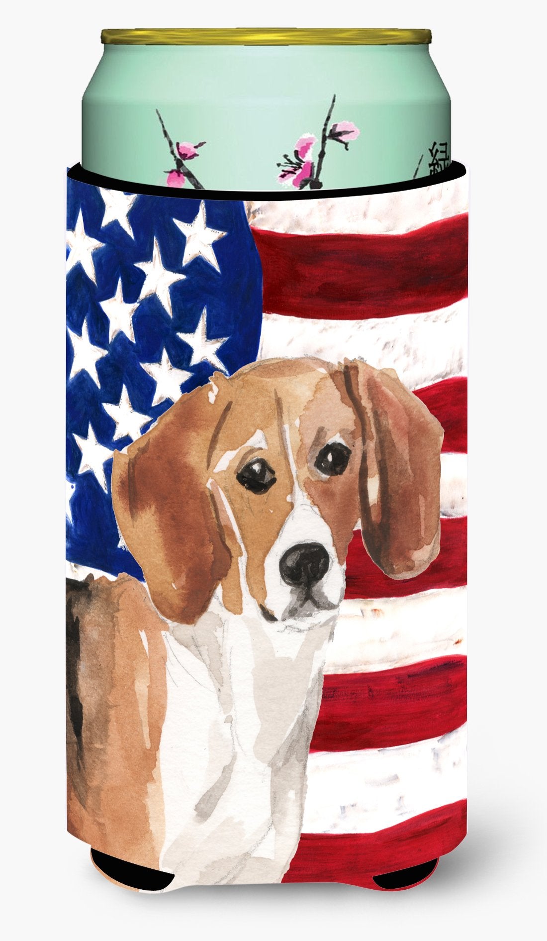 Beagle Patriotic Tall Boy Beverage Insulator Hugger BB9369TBC by Caroline&#39;s Treasures