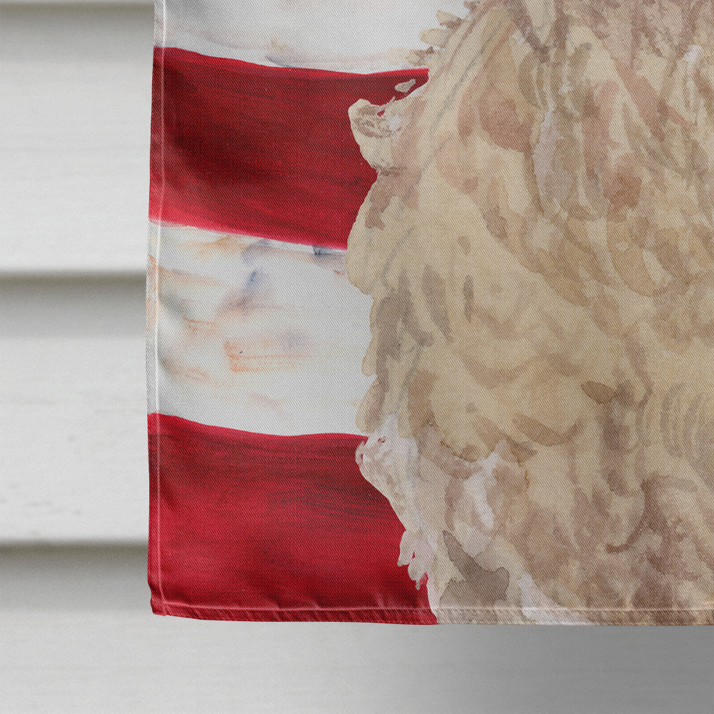 Champagne Cockapoo Patriotic Flag Canvas House Size BB9375CHF  the-store.com.