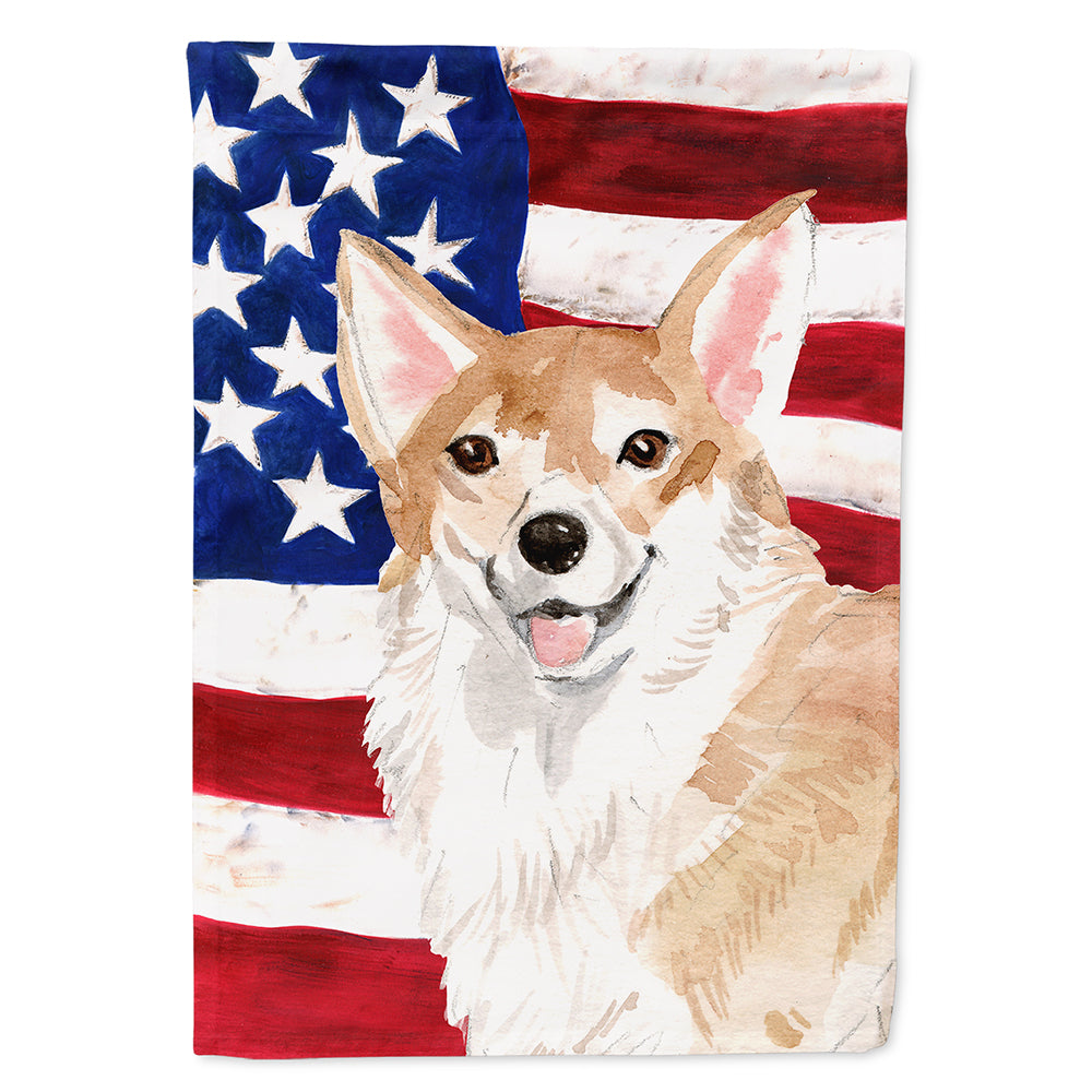 Corgi Patriotic Flag Canvas House Size BB9379CHF  the-store.com.