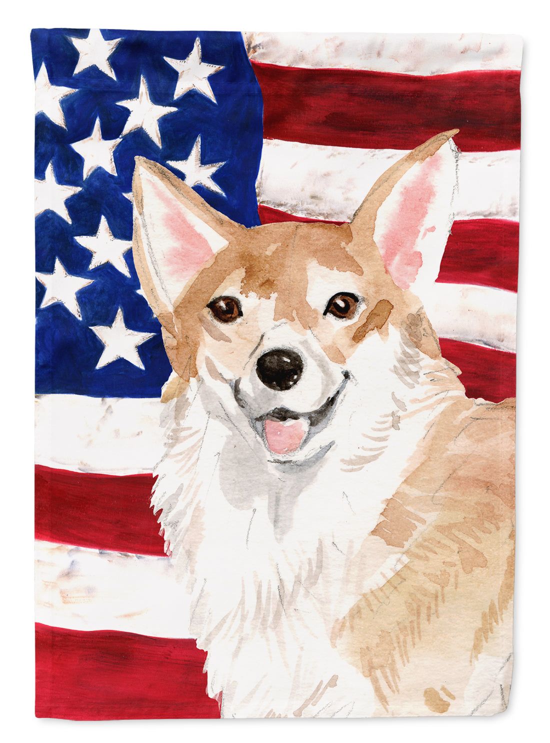 Corgi Patriotic Flag Garden Size BB9379GF  the-store.com.