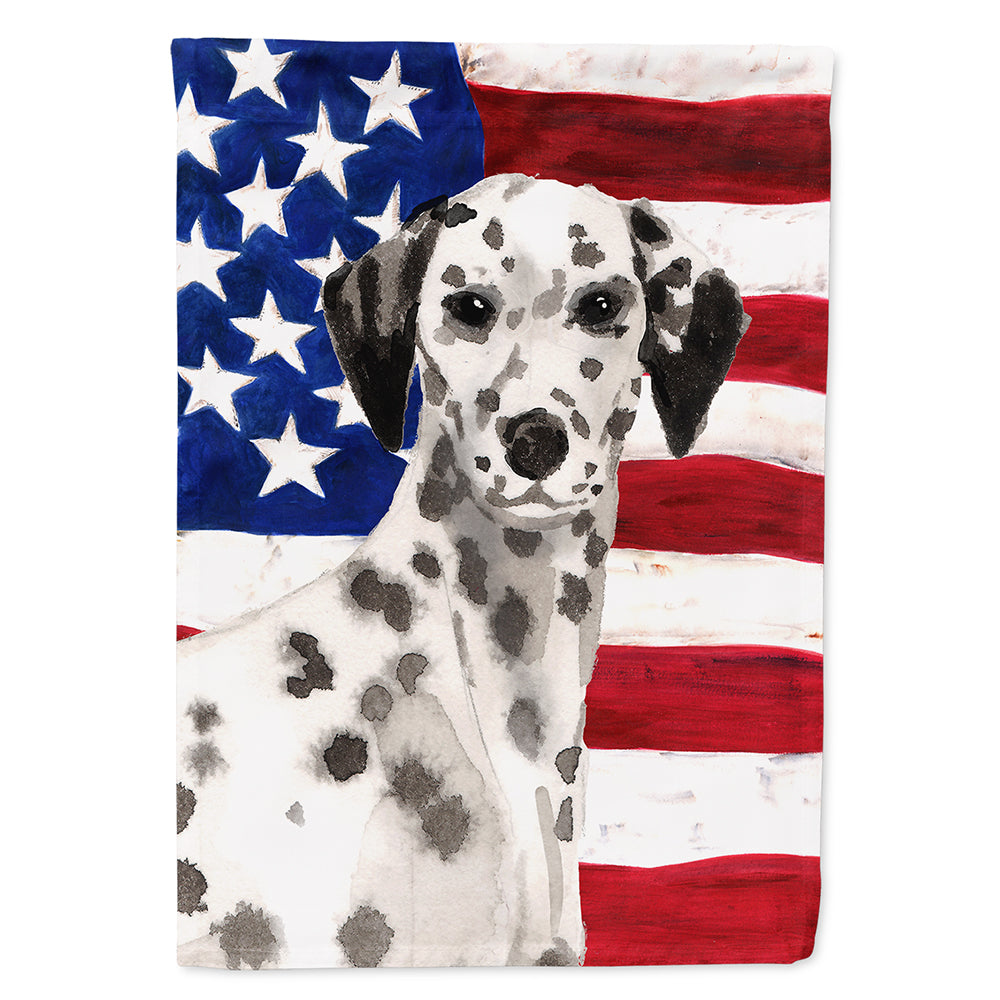 Dalmatian Patriotic Flag Canvas House Size BB9380CHF  the-store.com.