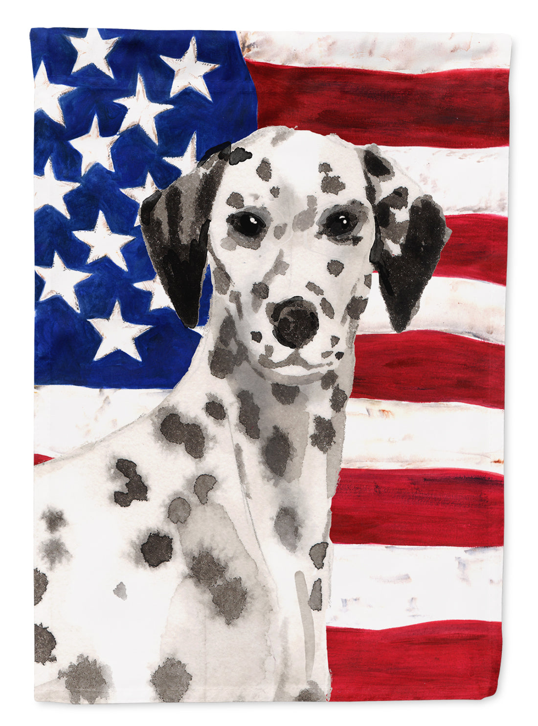 Dalmatian Patriotic Flag Garden Size BB9380GF  the-store.com.