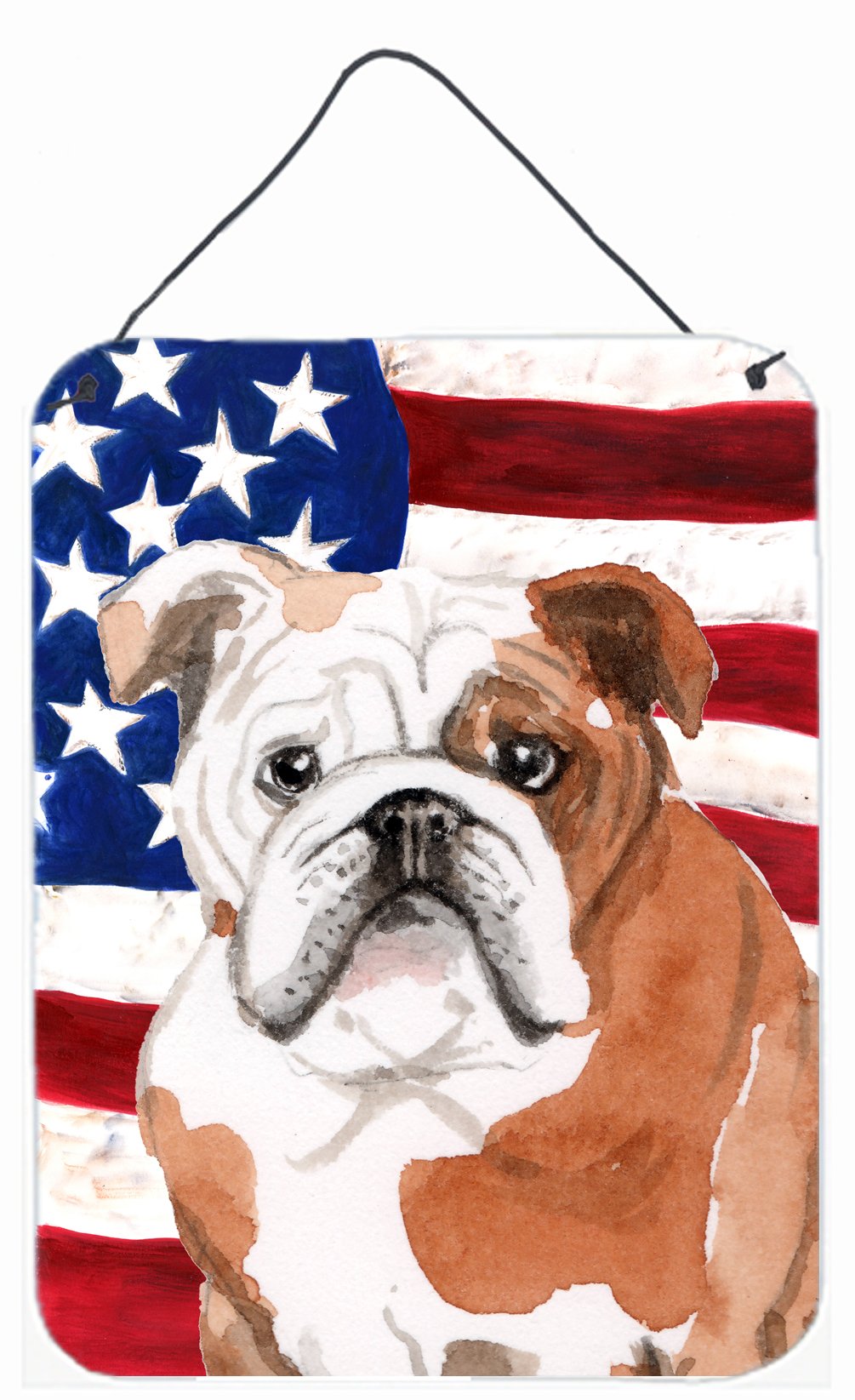 English Bulldog Patriotic Wall or Door Hanging Prints BB9381DS1216 by Caroline's Treasures