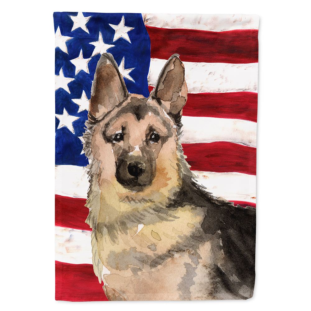 German Shepherd Patriotic Flag Canvas House Size BB9383CHF  the-store.com.