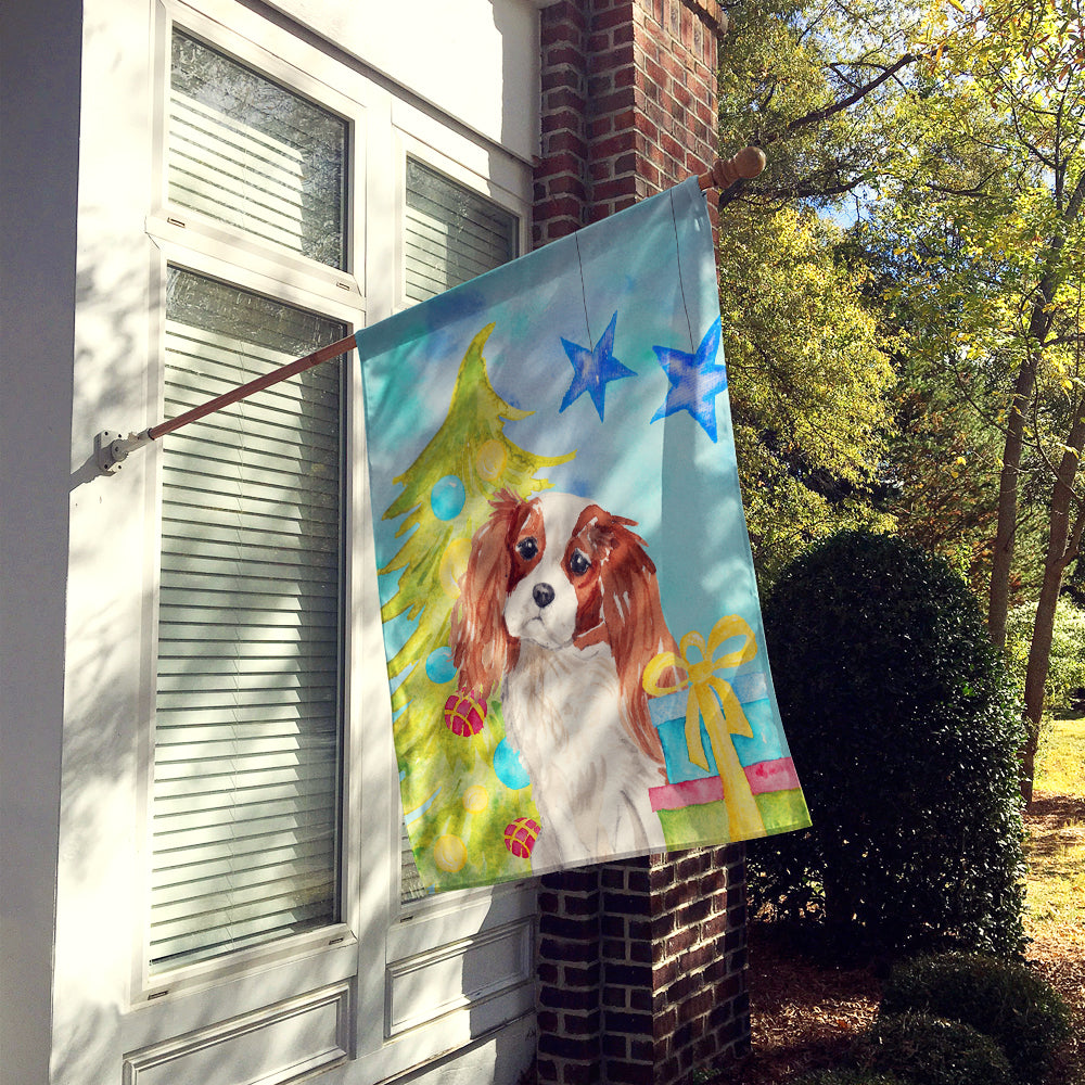 Blenheim Cavalier Spaniel Christmas Flag Canvas House Size BB9393CHF  the-store.com.