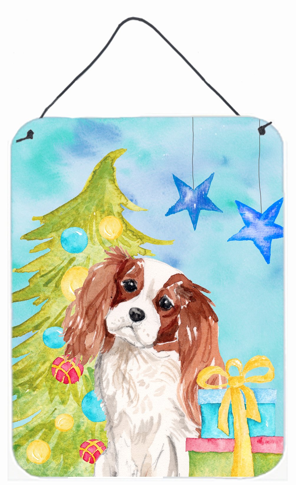 Blenheim Cavalier Spaniel Christmas Wall or Door Hanging Prints BB9393DS1216 by Caroline's Treasures