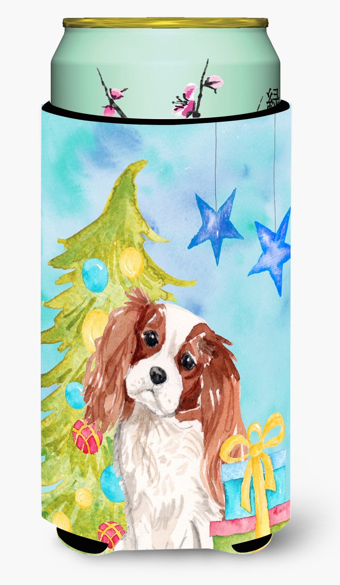 Blenheim Cavalier Spaniel Christmas Tall Boy Beverage Insulator Hugger BB9393TBC by Caroline's Treasures