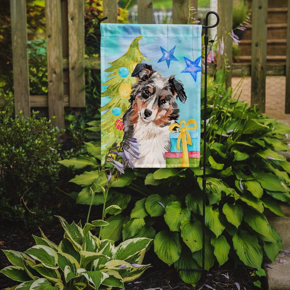 Australian Shepherd Christmas Flag Garden Size BB9397GF  the-store.com.