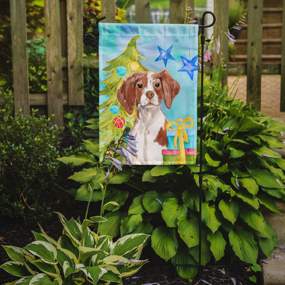 Brittany Spaniel Christmas Flag Garden Size BB9399GF  the-store.com.