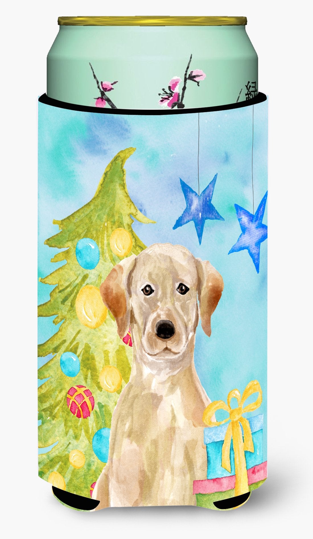 Yellow Labrador Christmas Tall Boy Beverage Insulator Hugger BB9401TBC by Caroline's Treasures