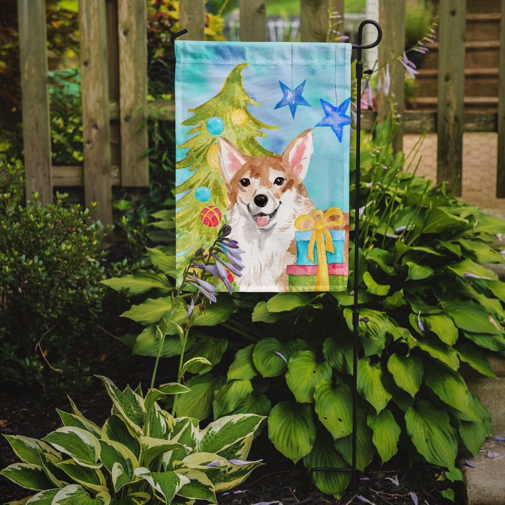 Corgi Christmas Flag Garden Size BB9414GF  the-store.com.