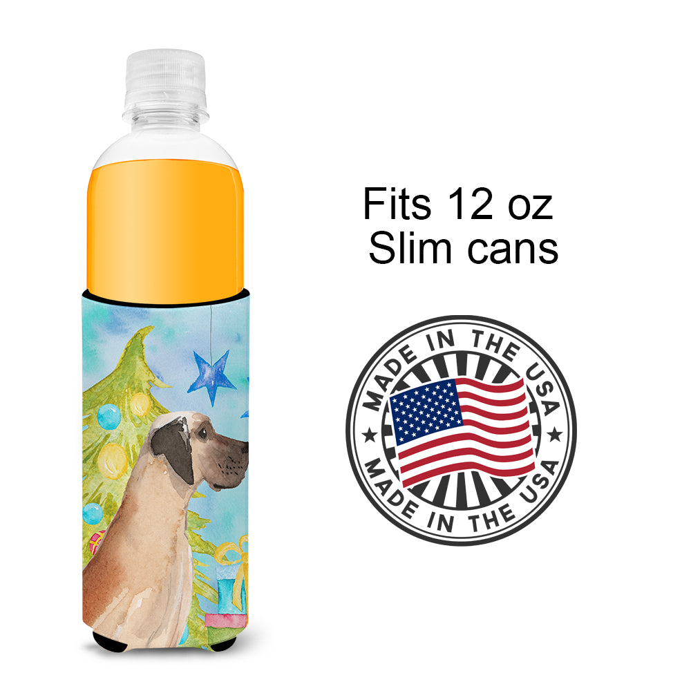 Fawn Natural Great Dane Christmas  Ultra Hugger for slim cans BB9419MUK  the-store.com.
