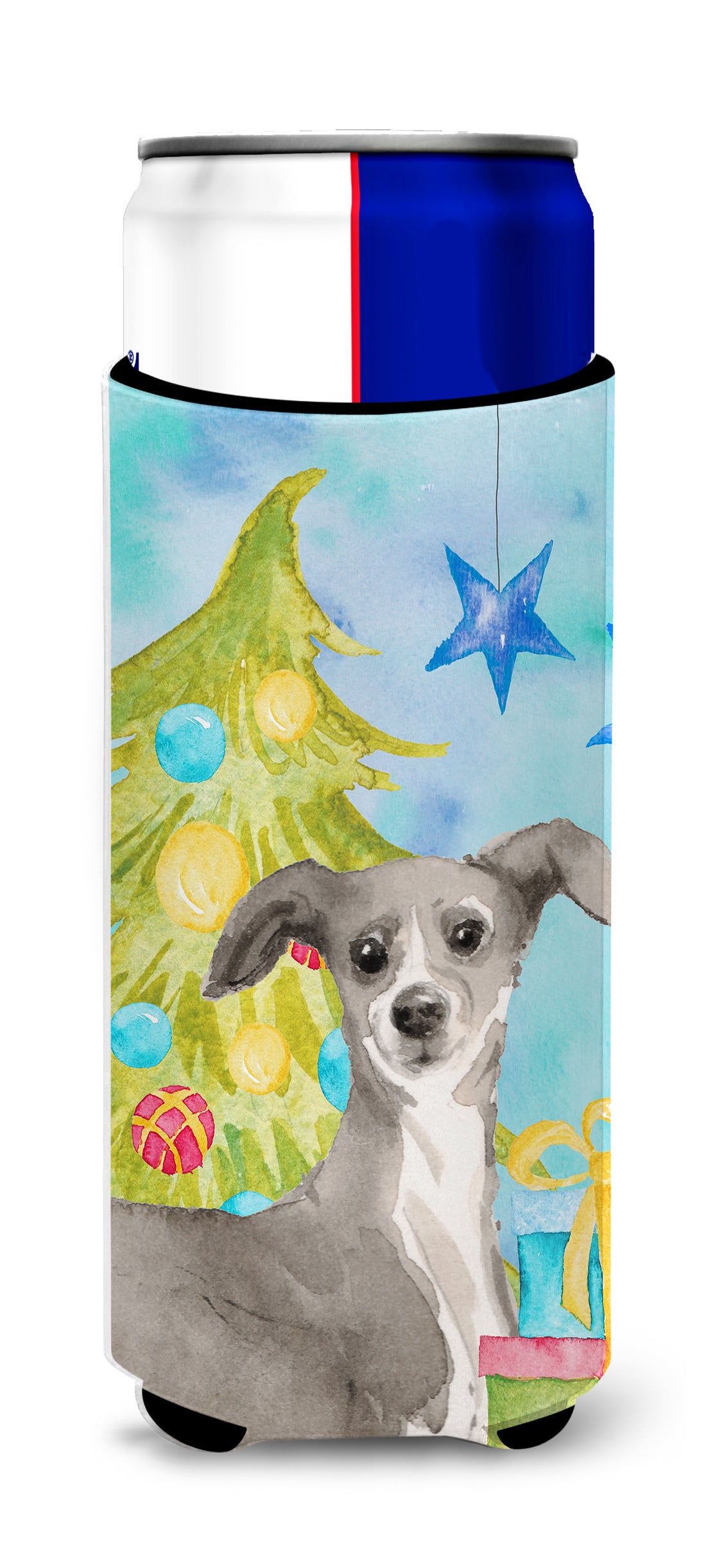 Italian Greyhound Christmas  Ultra Hugger for slim cans BB9422MUK  the-store.com.