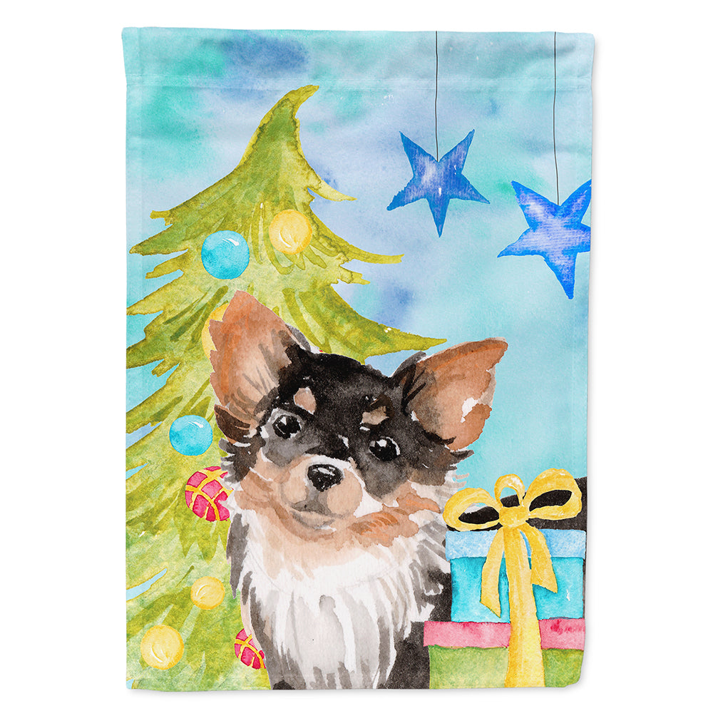 Long Haired Chihuahua Christmas Flag Canvas House Size BB9424CHF  the-store.com.