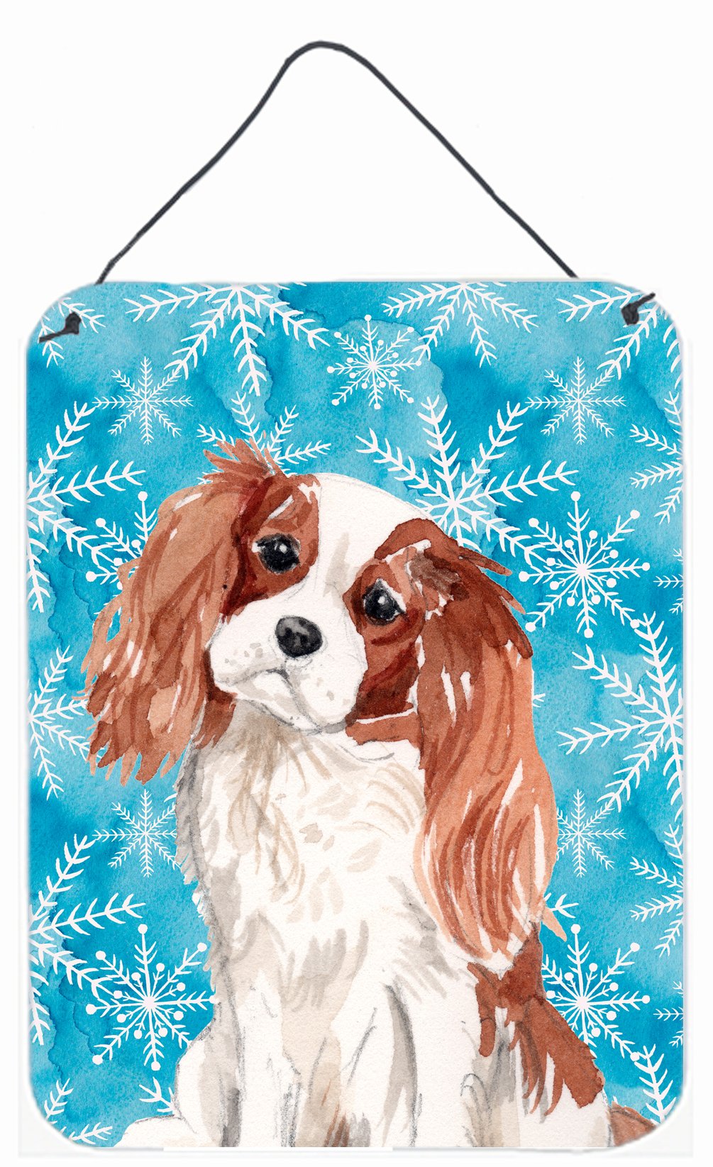 Blenheim Cavalier Spaniel Winter Wall or Door Hanging Prints BB9428DS1216 by Caroline&#39;s Treasures