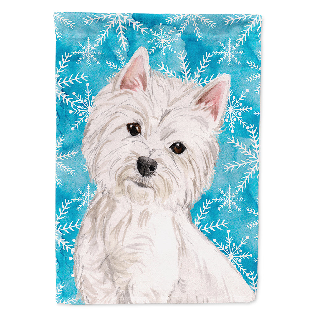 Westie Winter Flag Canvas House Size BB9429CHF  the-store.com.