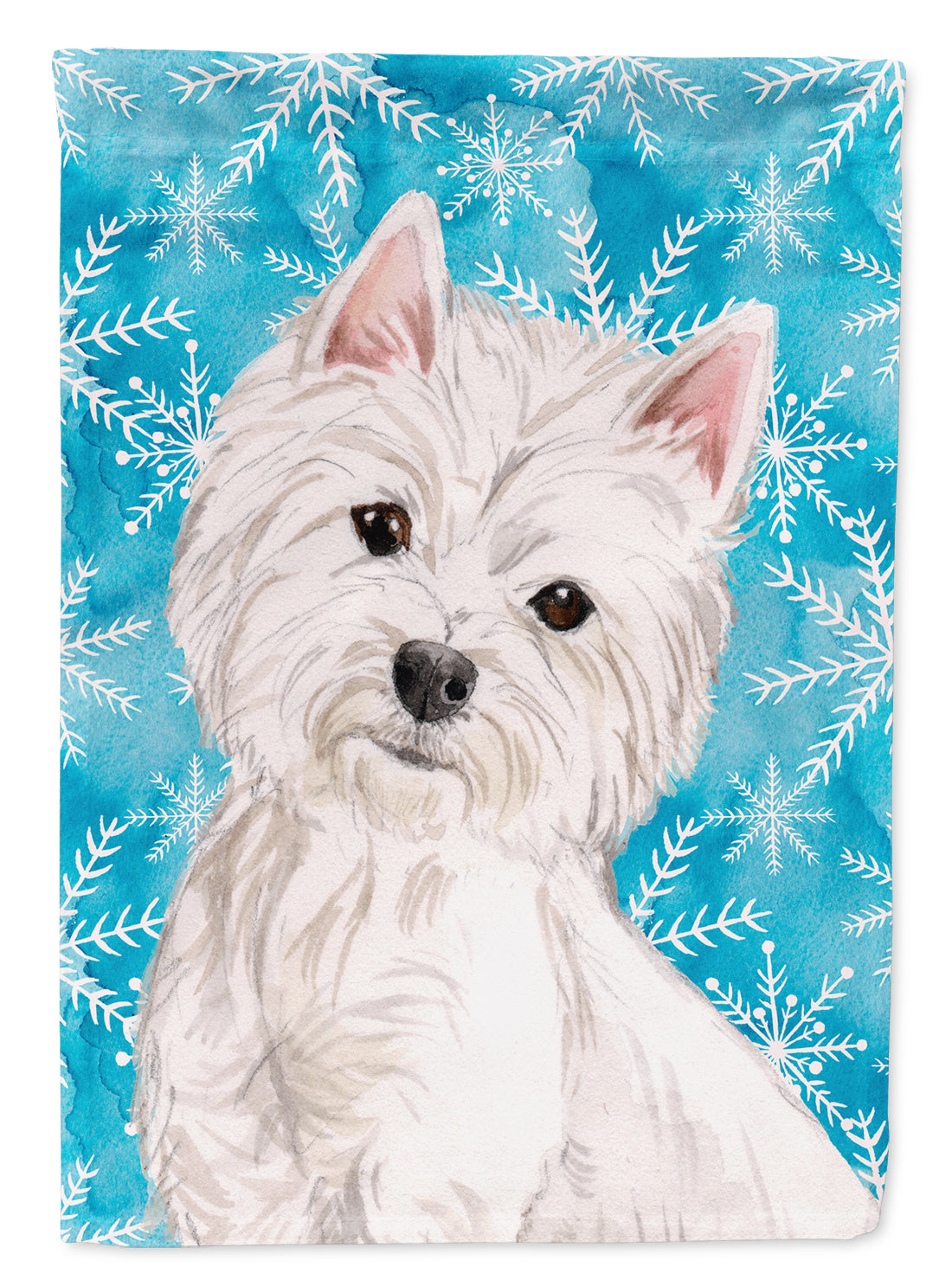 Westie Winter Flag Garden Size BB9429GF  the-store.com.