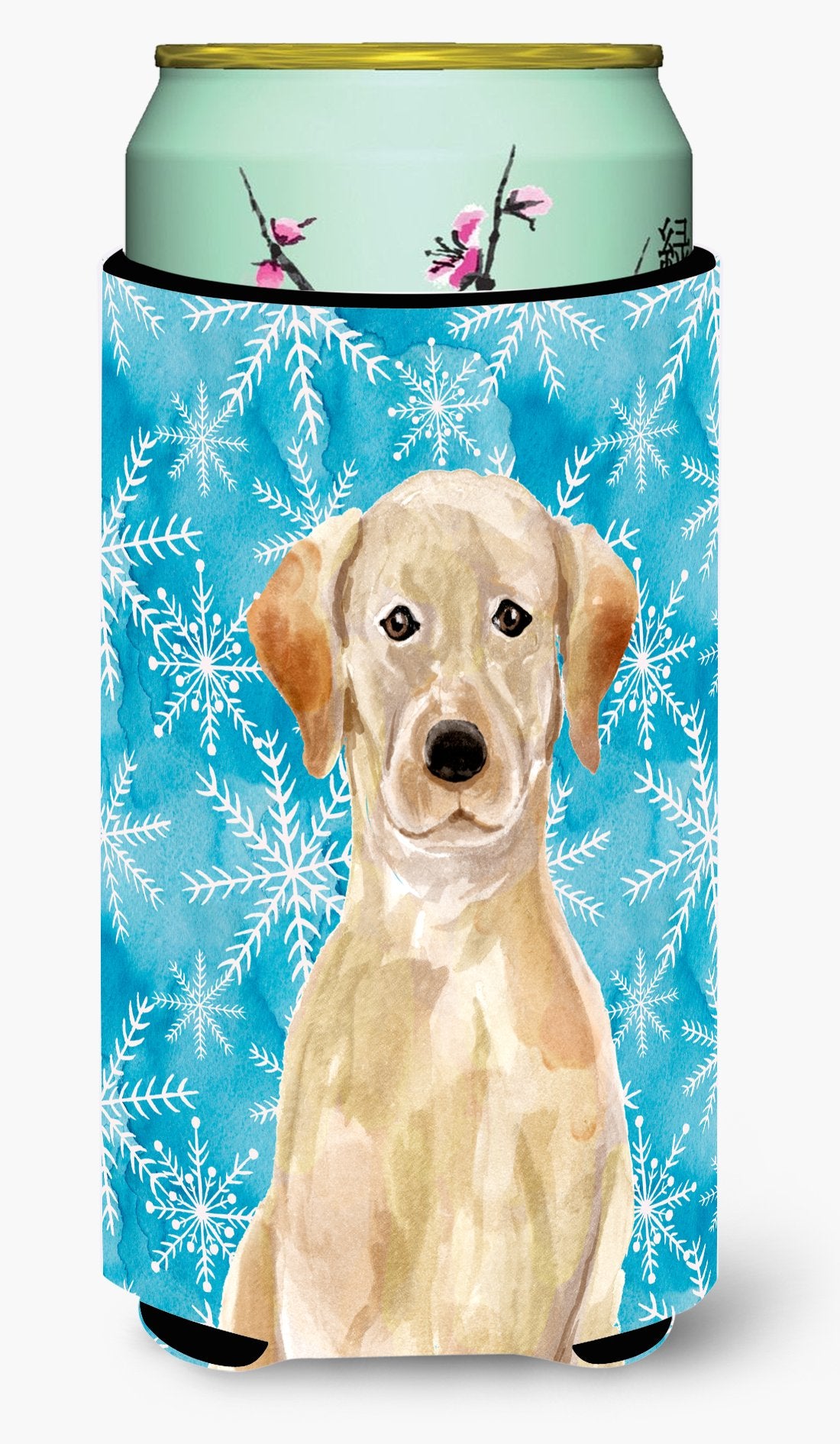 Yellow Labrador Winter Tall Boy Beverage Insulator Hugger BB9436TBC by Caroline's Treasures