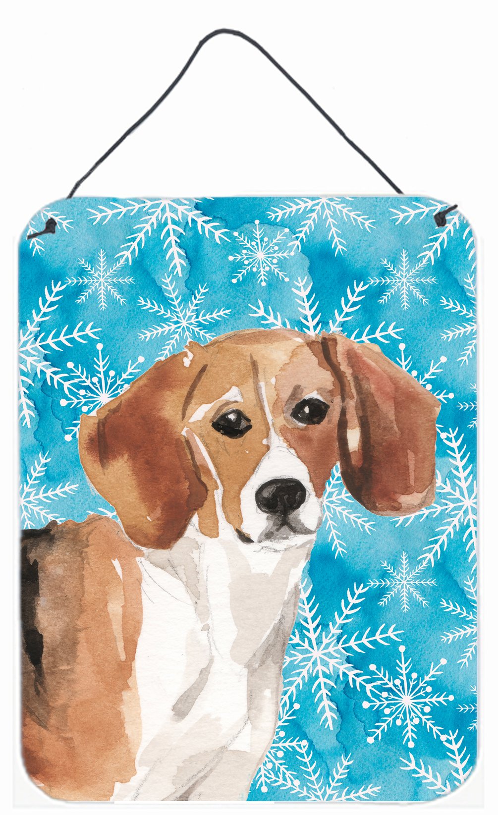 Beagle Winter Wall or Door Hanging Prints BB9439DS1216 by Caroline's Treasures