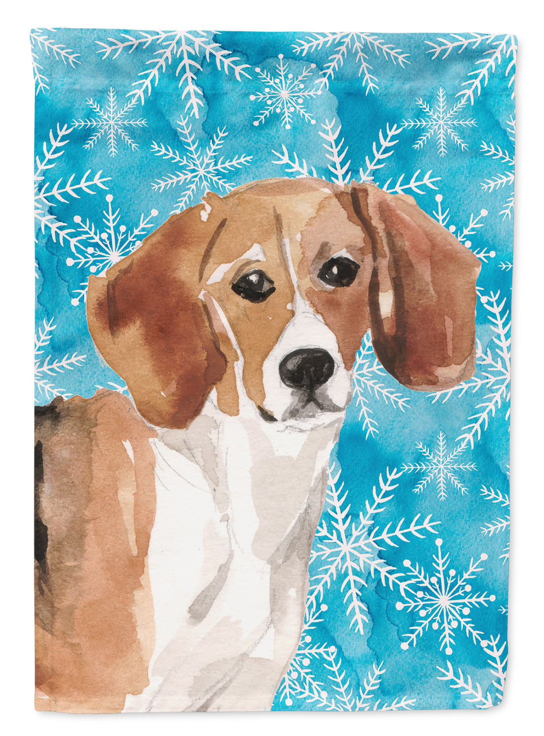 Beagle Winter Flag Garden Size BB9439GF  the-store.com.